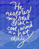 Cool Wind Hot Day Print (Texture Version)
